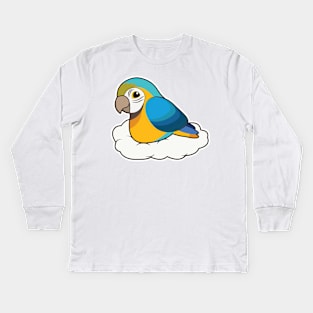 Parrot with Cloud Kids Long Sleeve T-Shirt